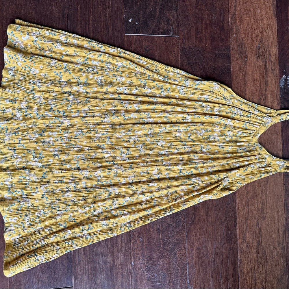 Yellow Floral Kids Dress